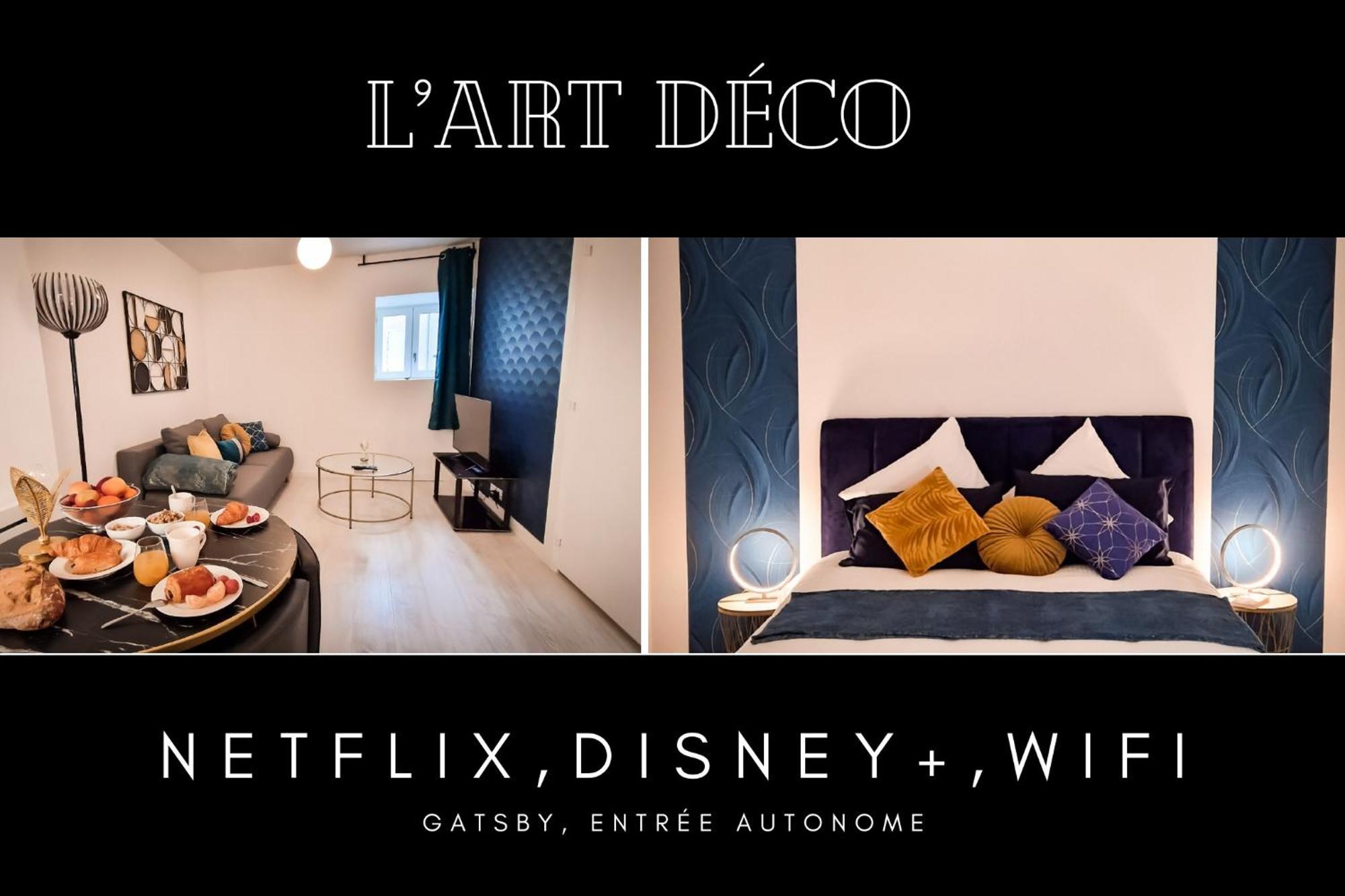 L'Art Deco 3 Etoiles Wifi, Netflix, Disney, Coeur De Bastide Villefranche-de-Rouergue Extérieur photo